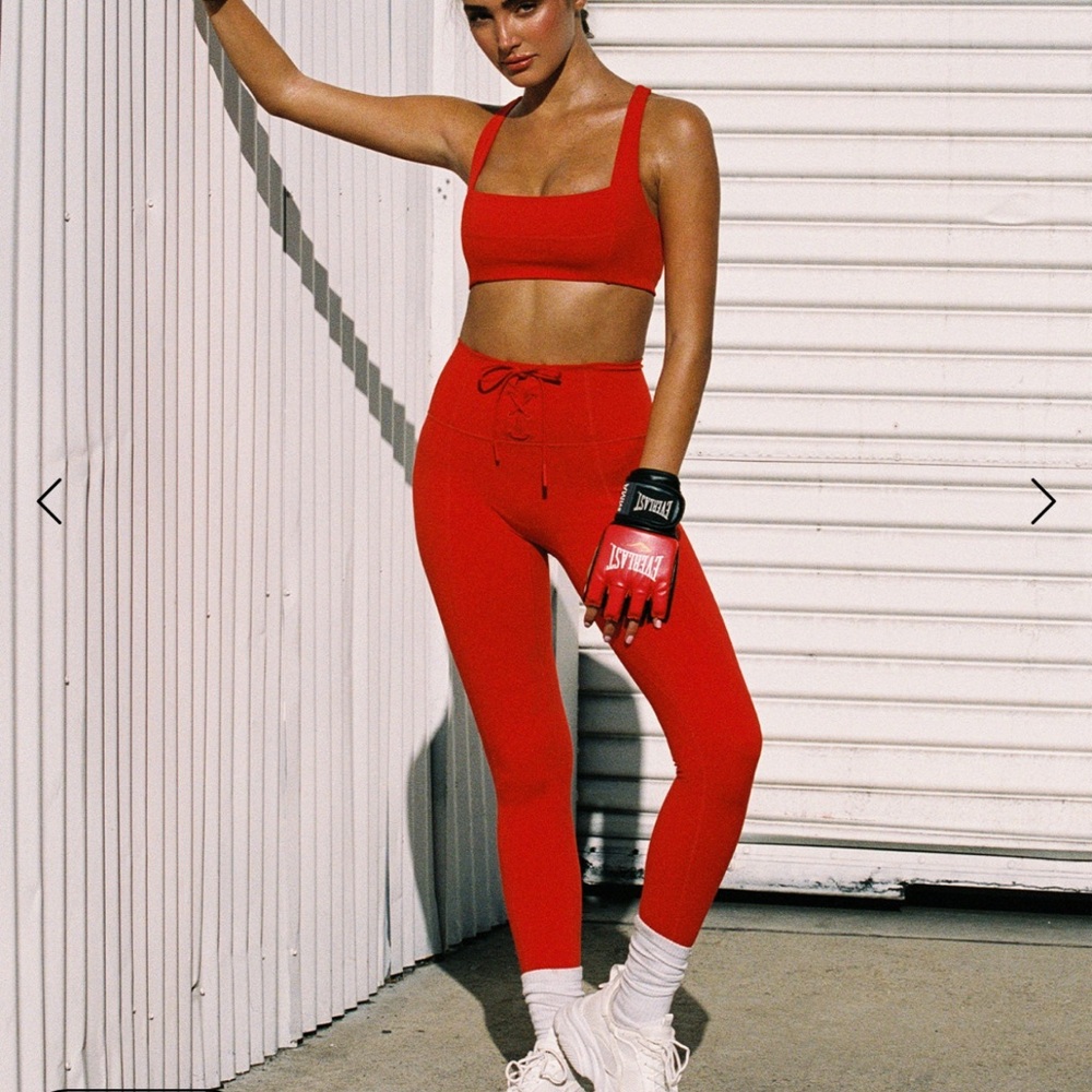 Lspace contender legging medium uppercut bra small